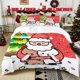 thumbnail image 1 of 3pcs Santa Claus Printed Bedding Set Soft Duvet Cover with 2 Pillowcases All Season Comfort, 1 of 5