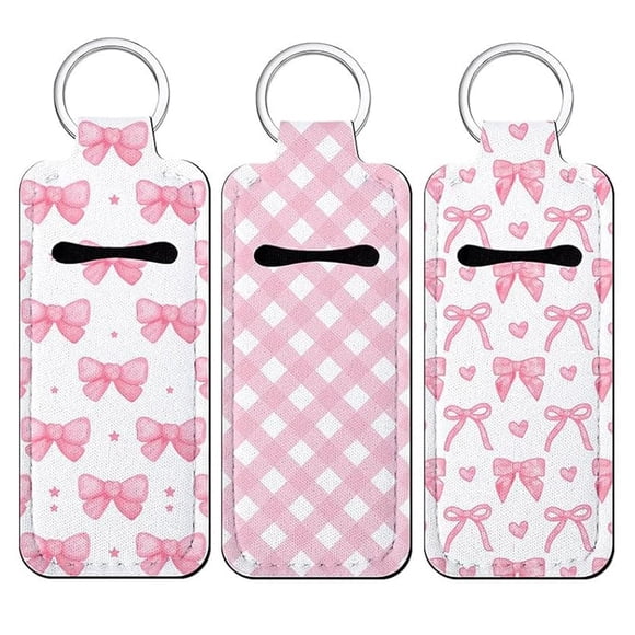 Llavero Fadayunn Porta bálsamo labial 10x3 cm Pack de 3 rosa