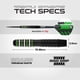thumbnail image 4 of Set de dardos Winmau Masters Pro Premium Bristle con dardos, 4 of 8