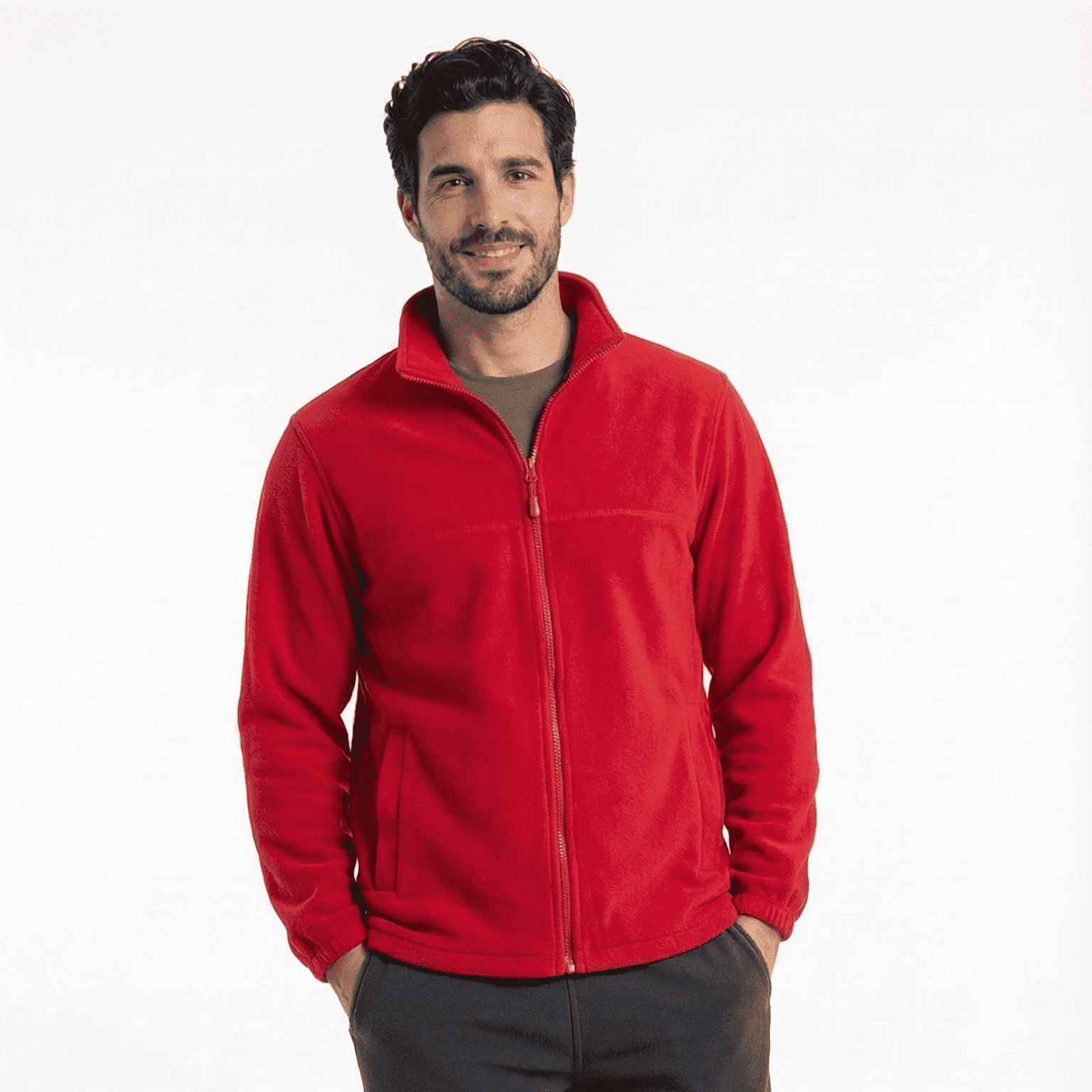 T-world - Micropolar Térmico Hombre Practical Line Trabajo Invierno - Rojo Talla M