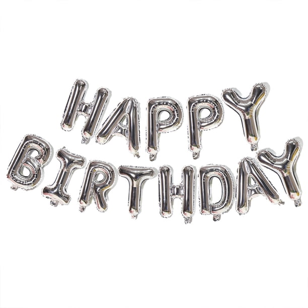 Kit de globos de aluminio 3D de 16 pulgadas para decoración de fiestas de cumpleaños.