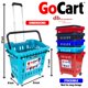 thumbnail image 3 of Carrito de supermercado dbest products GoCart Teal con ruedas, 3 of 7