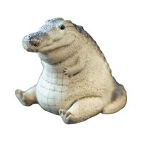 Bothyi - Estatuilla De Cocodrilo En Miniatura, Escultura De Mascota De Té, Estatua De Cocodrilo Para Librería