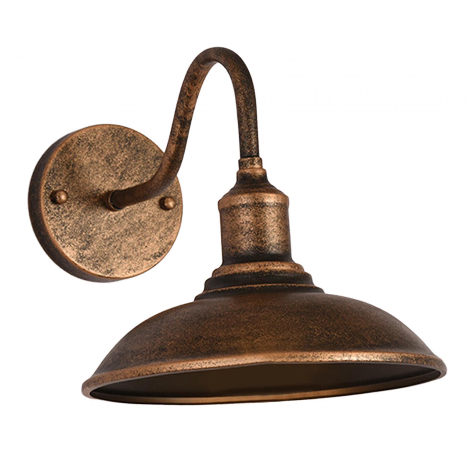 Magideal - Aplique De Pared Lámpara De Aplique De Hierro Lámpara De Pared Lámpara De Cabecera De Luz Vintage De Hierro Para Balcón Sala De Estar Granja (Bombilla Estilo D