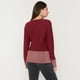 thumbnail image 2 of Sweater Mujer Lurex Botón Burdeo Corona, 2 of 5