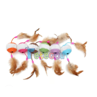Genérico - Pelota De Juguete Con Pluma Para Gatos