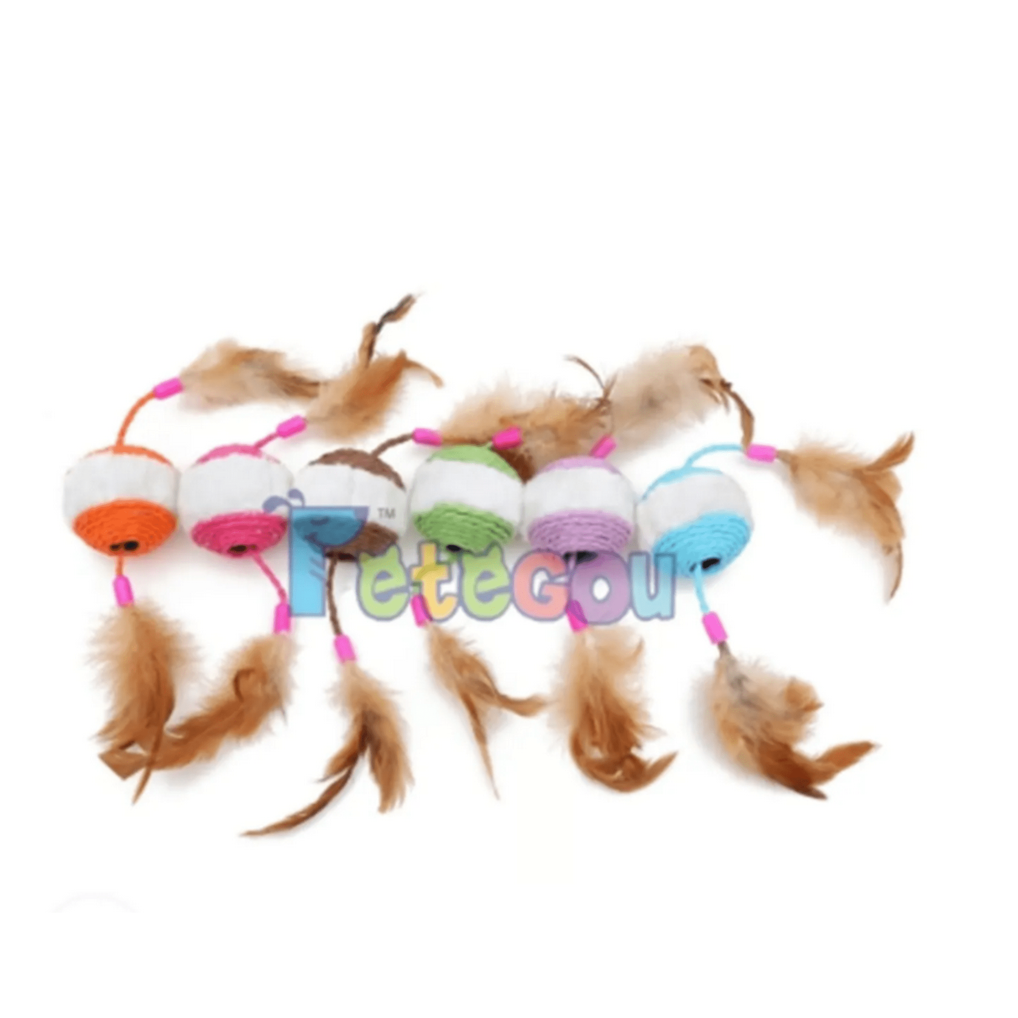 Genérico - Pelota De Juguete Con Pluma Para Gatos