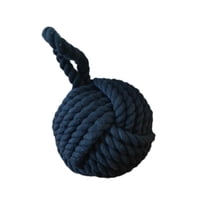 Bothyi - Tope De Puerta Con Peso, Adorno Decorativo Con Nudo De Cuerda Para Dormitorio, Apartamento, Oficina, Color Azul