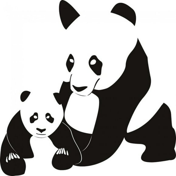 Decomural Panda And Cub Wild Animals WS-17404