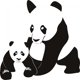 thumbnail image 1 of Decomural Panda And Cub Wild Animals WS-17404, 1 of 2