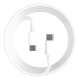 thumbnail image 3 of Cable vidvie carga rápida 100w 5a USB-C a USB-C 1m Blanco, 3 of 3