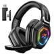 thumbnail image 1 of Auriculares inalámbricos para juegos Ozeino con micrófono plegable RGB PS5, 1 of 6