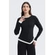 thumbnail image 1 of Polera Mujer Borde En Contraste Negro, 1 of 4