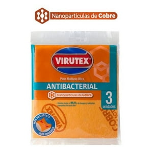 Virutex - Paño Multiuso Con Nanopartículas De Cobre 3 Un