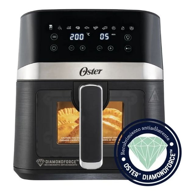 Freidora De Aire Digital 4lt Oster 10 Programas Ckstaf40wddf Color Negro Oster® Diamondforce