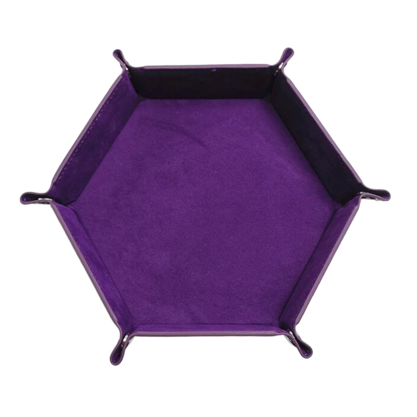Bothyi - Soporte Plegable Para Bandeja De Dados, Terciopelo De Cuero Pu Para Juegos De Mesa, Dulces, Auriculares
