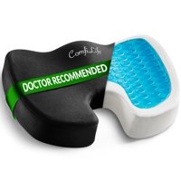 Silla De Oficina Mejorada Con Gel Comfilife, Modelo Seat Cushion, Color Negro