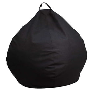 Máxima Design - Pouf Pera Infantil Negro 60X50X50