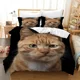 thumbnail image 2 of Cat Duvet Cover Set Cat Lover Gifts Bedding for Women Cute Kitten Pattern Bedroom Decor Twin Double Queen King Size Quilt Cover, 2 of 5