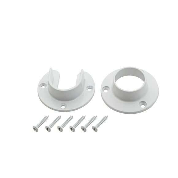 Juego de bridas para armario National Hardware Steel, 3,3 cm D (paquete de 6)