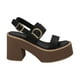 thumbnail image 1 of Sandalia Mujer Negro Martina Police, 1 of 5