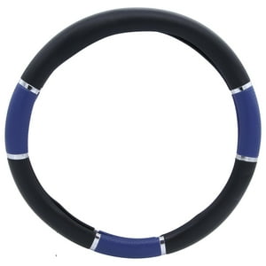 Route Cinco - Cubre Volante Negro Con Aplicaciones Azules (Universal) Azul