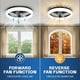 thumbnail image 3 of Ventilador de Techo CannonX 14 Pulgadas Flush 2200 lm, 6 Velocidades, 3 of 3