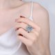 thumbnail image 5 of Anillos de Diamante de Moissanita VVS1 Color D de 10 Uds para Mujer Corte Redondo Anillos de Boda de Plata Esterlina 925 Anillo de Compromiso para Mujer con Certificado, 5 of 8