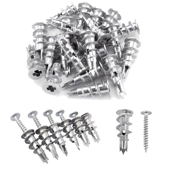 Anclajes Drywall Jyphorixal 100pcs 0.1875in Zinc