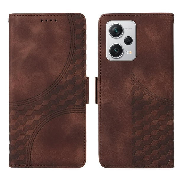 Carcasa FOXDOCK Xiaomi Poco X5 Pro 5G de cuero PU, diseño acolchado clásico, protección contra caídas y rayones