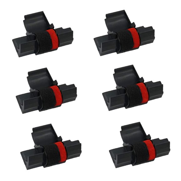 Set de 6 rodillos de tinta Printerfield negro y rojo