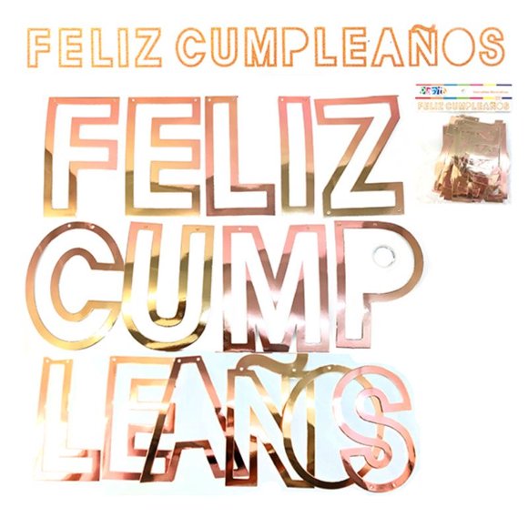 Banner Feliz Cumpleaños Troquel, 1 Un