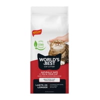 World'S Best Cat Litter - La Mejor Arena Para Gatos Múltiples Del Mundo, Sin Perfume, 14,5 Kg