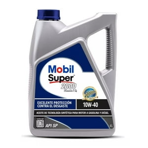Aceite Motor Mobil Super 2000 10W40 Diesel/Gasolina 4 Litros