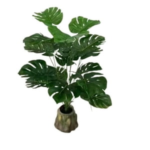 Mobii - Planta Artificial Tipo Mini Monstera. Altura: 70Cm Verde