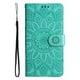 thumbnail image 3 of Funda tipo cartera FOXDOCK para Infinix Smart 10 4G , diseño girasol en relieve, cuero PU, cierre magnético, soporte y tarjetero, 3 of 5