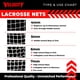 thumbnail image 5 of Red de Lacrosse Velocity 5 mm (paquete de 2) Negra, 5 of 6
