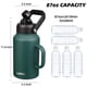 thumbnail image 5 of Botella de agua BJPKPK de 2,6 L con aislamiento, boca ancha y asa, 5 of 6