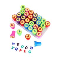 Bothyi - Juego De Sellos Para Niños, Juego De Sellos Para Cuaderno, Juego De Sellos Para Hacer Tarjetas, Planificador De Proyectos De Arte, Alfabeto