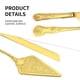 thumbnail image 2 of Juego de cuchillo y servidor para pastel GURUDAR, acero inoxidable dorado, 2 of 9