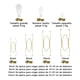 thumbnail image 2 of Kit 16 colgadores de platos acero inoxidable dorado, 2 of 3