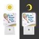 thumbnail image 3 of ¡Oh, los Lugares que Irás! Luz nocturna LED con sensor de anochecer a amanecer para dormitorio, baño, pasillo, escaleras - Lámpara LED nocturna de enchufe, 0.5W - 1 pieza, 3 of 6