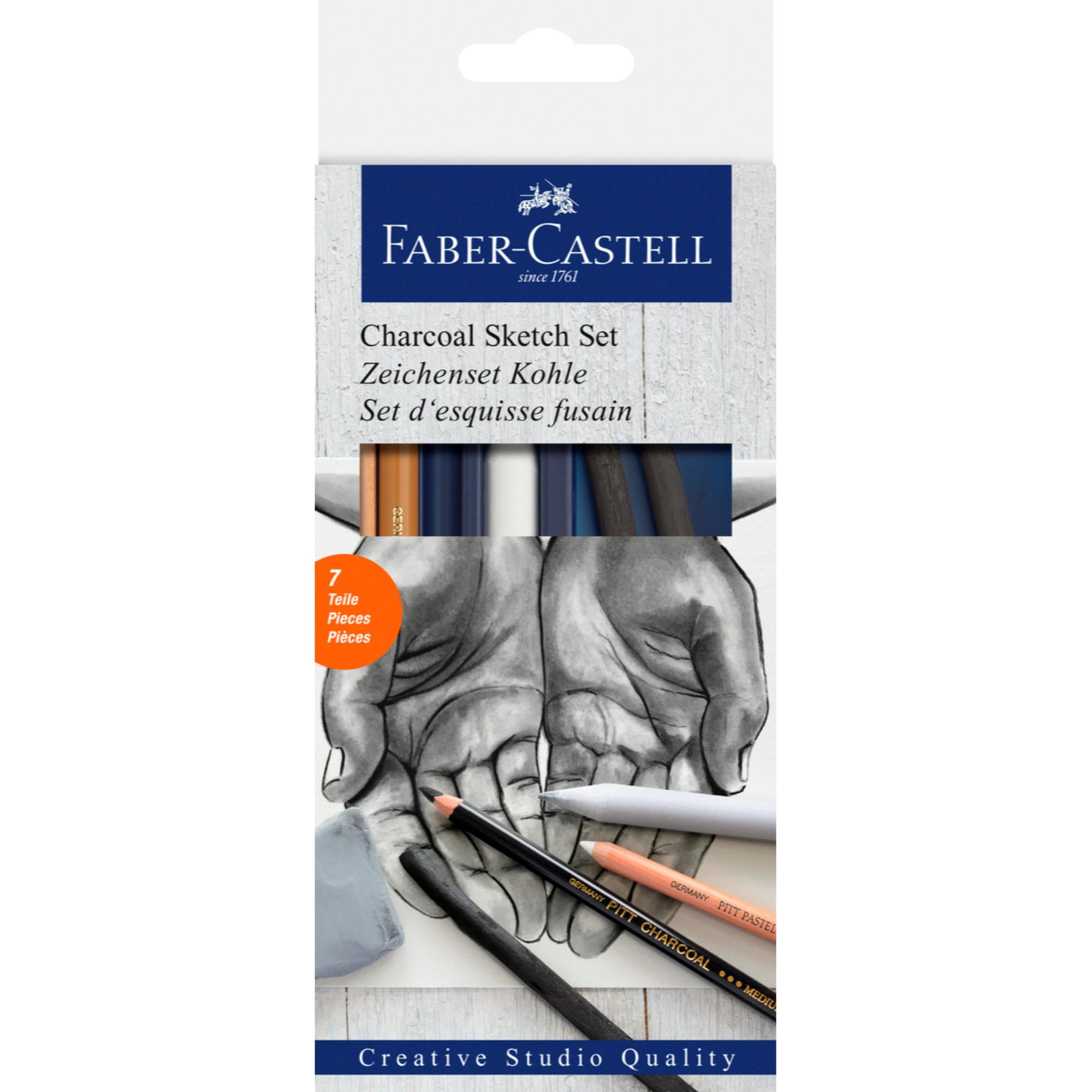 Faber Castell - Set De Dibujo Carbones Faber-castell 7 Piezas