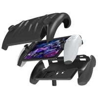 Genérico - Funda Protectora Completa Compatible Con Playstation Portal,Ps5 Portal Tpu Funda Trasera Con Soporte Ajustable Y Cubierta Frontal Desmontable-Negro