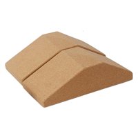 Ioensy - Cork Squat Wedge Yoga Block Yoga Prop Accesorio Para Pilates Estiramiento 2 Piezas Con Bolsa