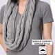 thumbnail image 4 of Bufanda de lana de dos círculos con cuello de punto para mujer, cálida y gruesa, para otoño e invierno., 4 of 8