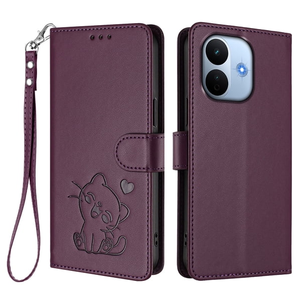 Funda Billetera Magnética para Xiaomi Redmi Note 17 Pro Plus 5G, Morado Oscuro