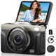 thumbnail image 1 of Cámara digital FieGsom 4K 64 MP con enfoque automático y pantalla abatible de 180° para vlogging, 1 of 8