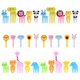 thumbnail image 1 of Palillos de comida GET FRESH 30 uds – Set bento animal (3‑6 cm), 1 of 8