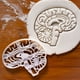 thumbnail image 3 of 1pc Brain/Heart Shape Cookie Mold, White Baking Tool, Body Organ Cookie Mold, 3 of 4